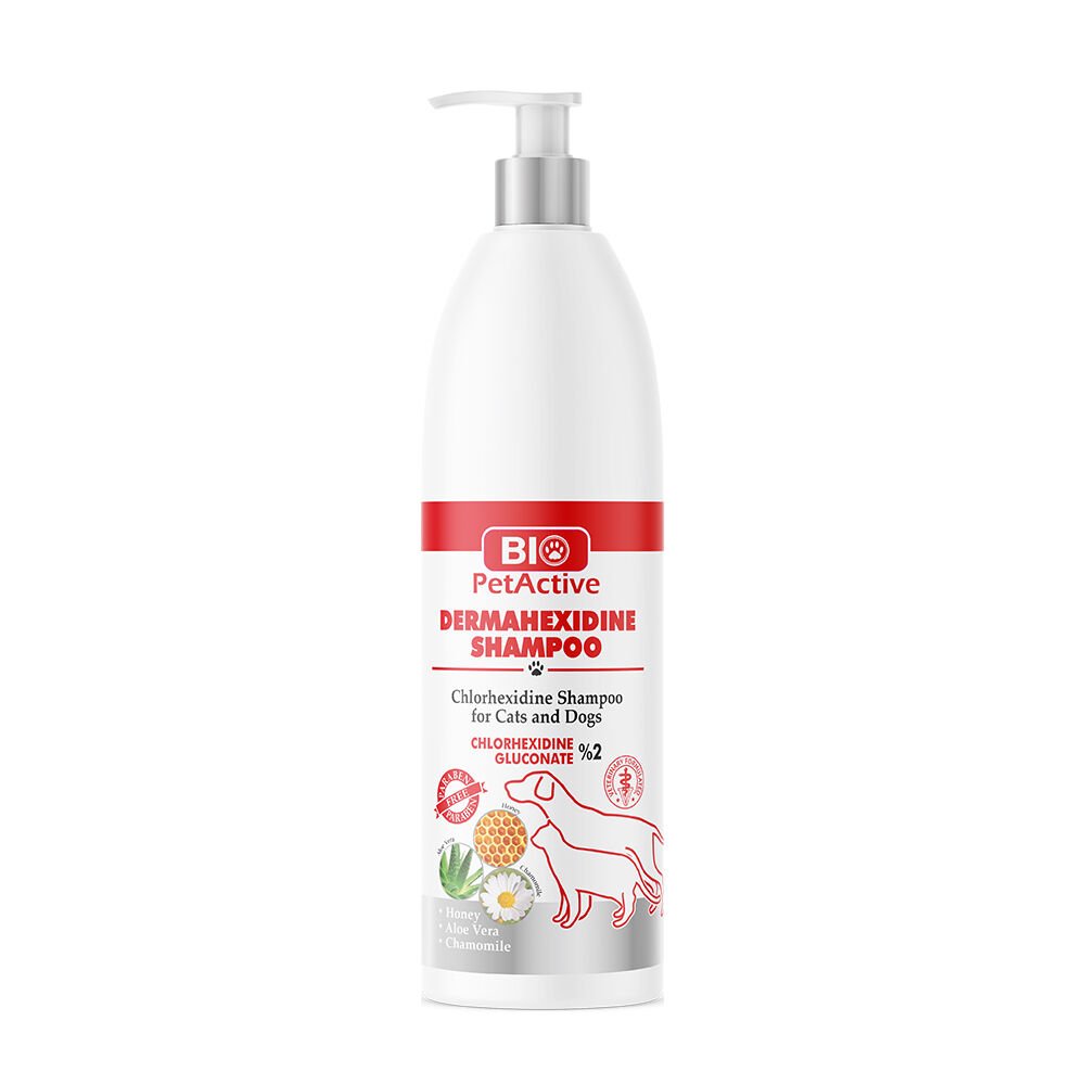 BİO PETACTİVE KEDİ KÖPEK DERMAHEXIDINE ŞAMPUAN 250 ML