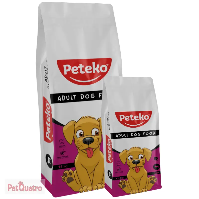 PETEKO YETİŞKİN KÖPEK MAMASI KUZULU 15 KG
