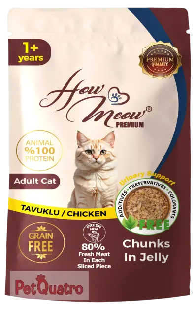 HOWMEOW YETİŞKİN KEDİ POUCH TAVUKLU 85GR 24'LÜ
