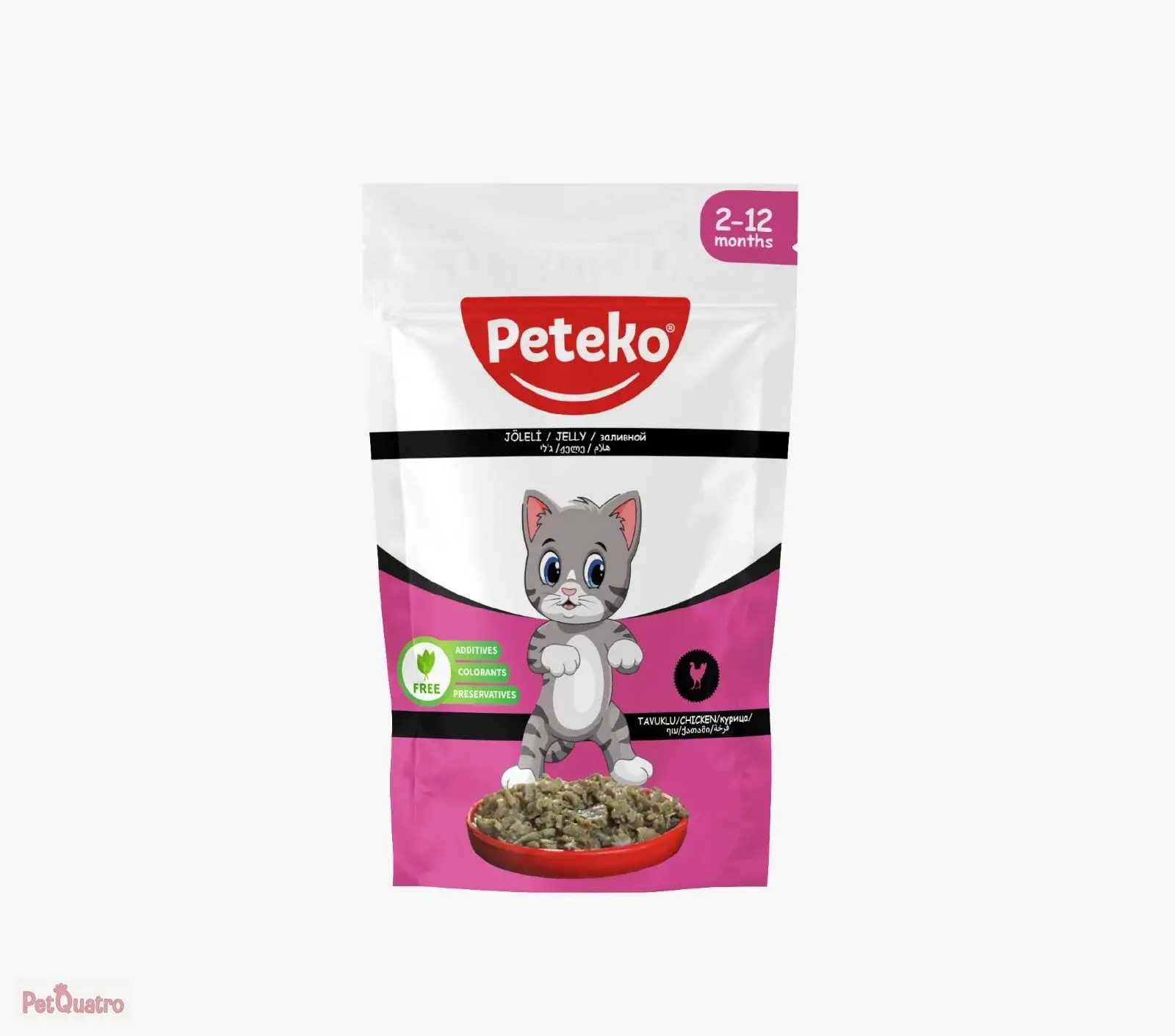 PETEKO YETİŞKİN KEDİ POUCH YAVRU 85 GR 24'LÜ