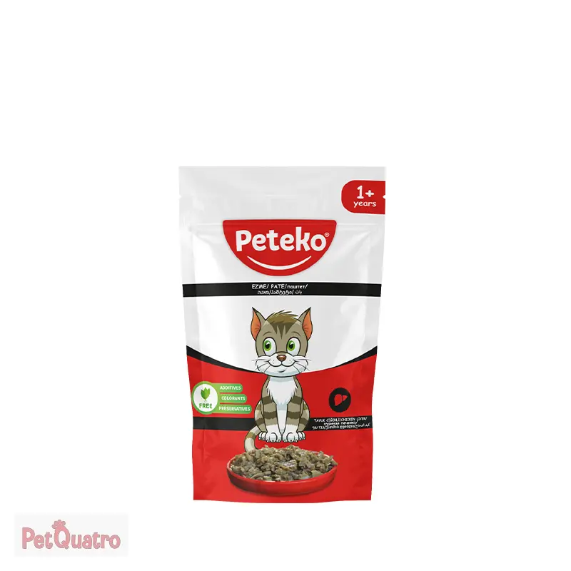 PETEKO YETİŞKİN KEDİ POUCH CİĞERLİ 85GR 24'LÜ