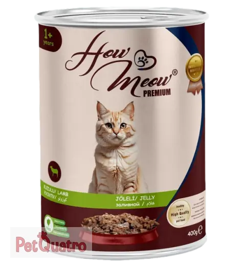 HOWMEOW YETİŞKİN KEDİ KONSERVE KUZULU 400 GR 12'Lİ