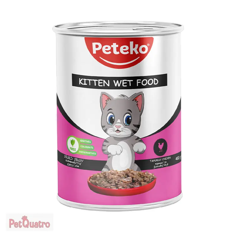 PETEKO YAVRU KEDİ KONSERVE 400GR 12'Lİ