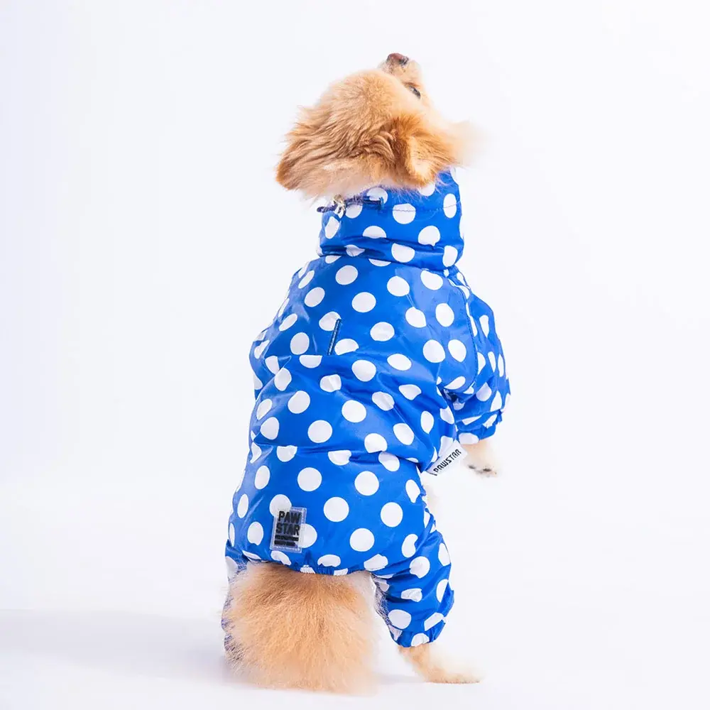 Mavi Dots Tulum Yağmurluk M-L-XL-XL-2XL (5'li Set)