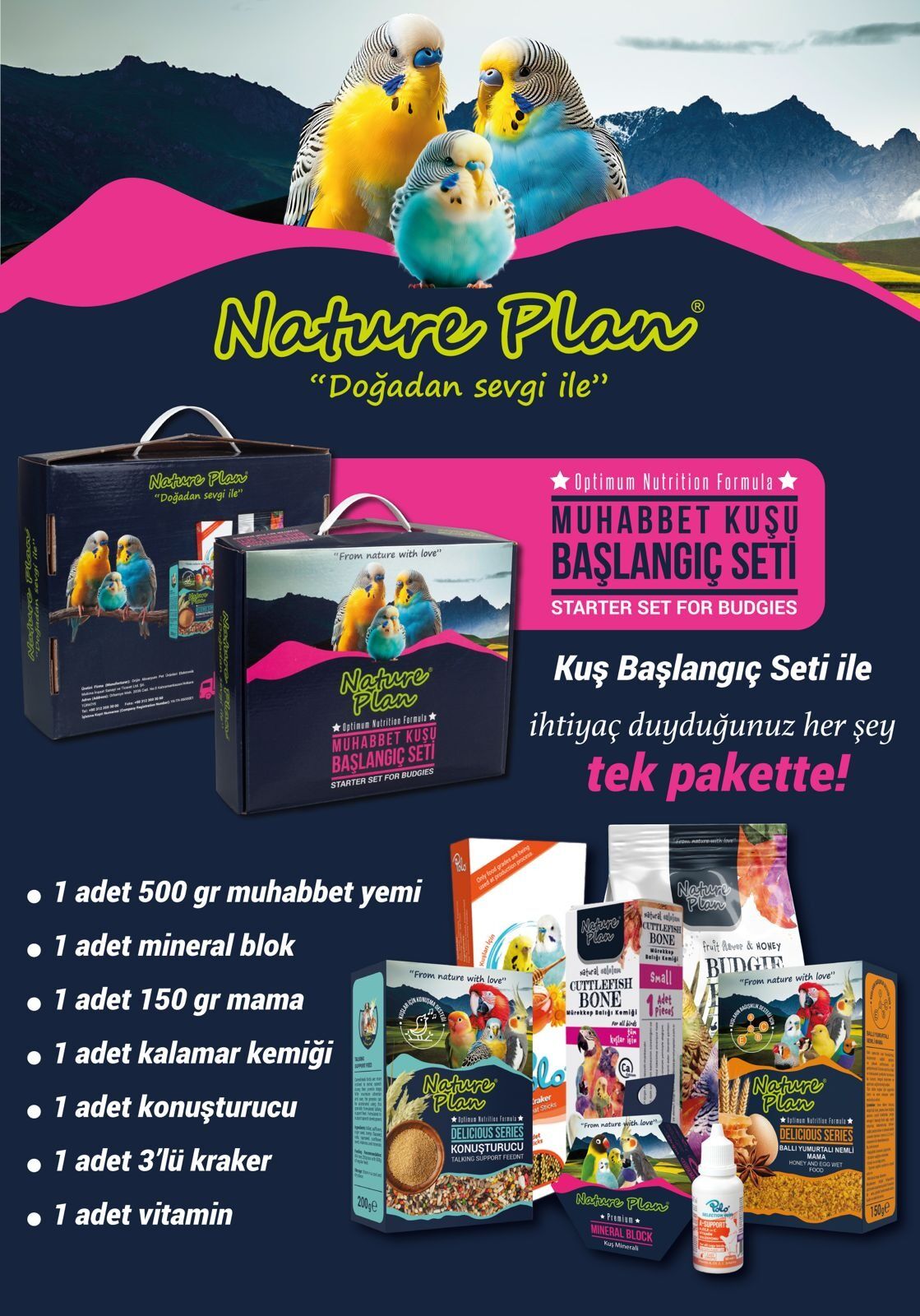 NP Muhabbet Kuşu Başlangıç Seti