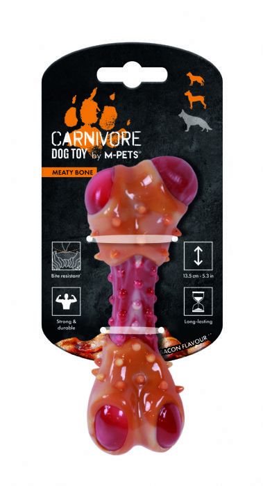 M-PETS CARNIVORE DOG TOY MEATY BONE (M) PASTIRMA AROMALI