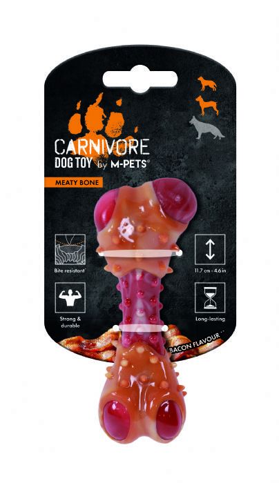 M-PETS CARNIVORE DOG TOY MEATY BONE (S) PASTIRMA