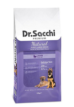 DR SACCHİ PUPPY LARGE KUZU KÖPEK MAMASI 15 KG