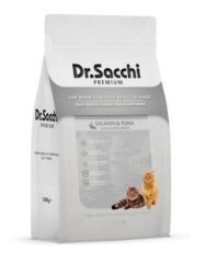 DR SACCHİ AZ TAHILLI KEDİ MAMASI KISIR SOMON 1,5 KG