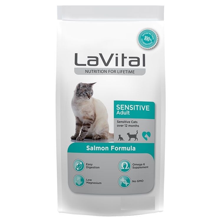 LAVİTAL YETİŞKİN SOMONLU KEDİ MAMASI 1 KG