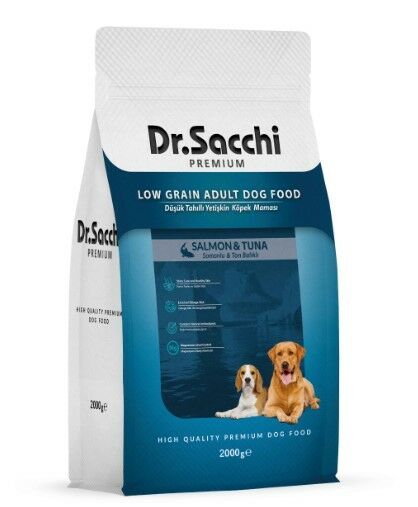 DR SACCHİ AZ TAHILLI KÖPEK MAMASI SOMON&TON 2 KG