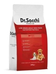 DR SACCHİ AZ TAHILLI KÖPEK MAMASI SIĞIR ETLİ 2 KG
