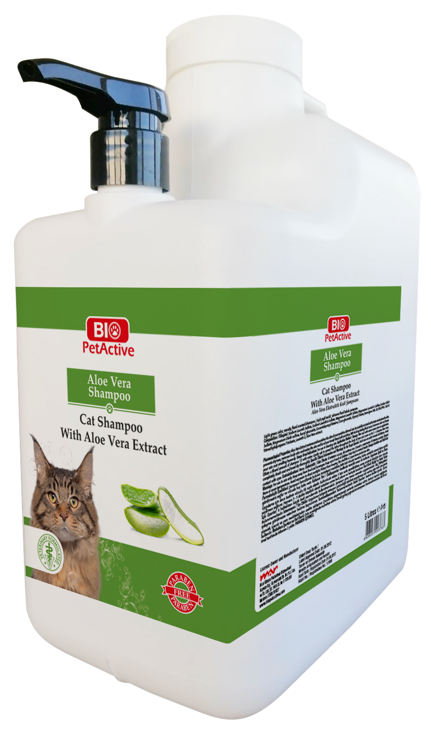 BİO PETACTİVE ALOE VERA KEDİ ŞAMPUAN 5 LT