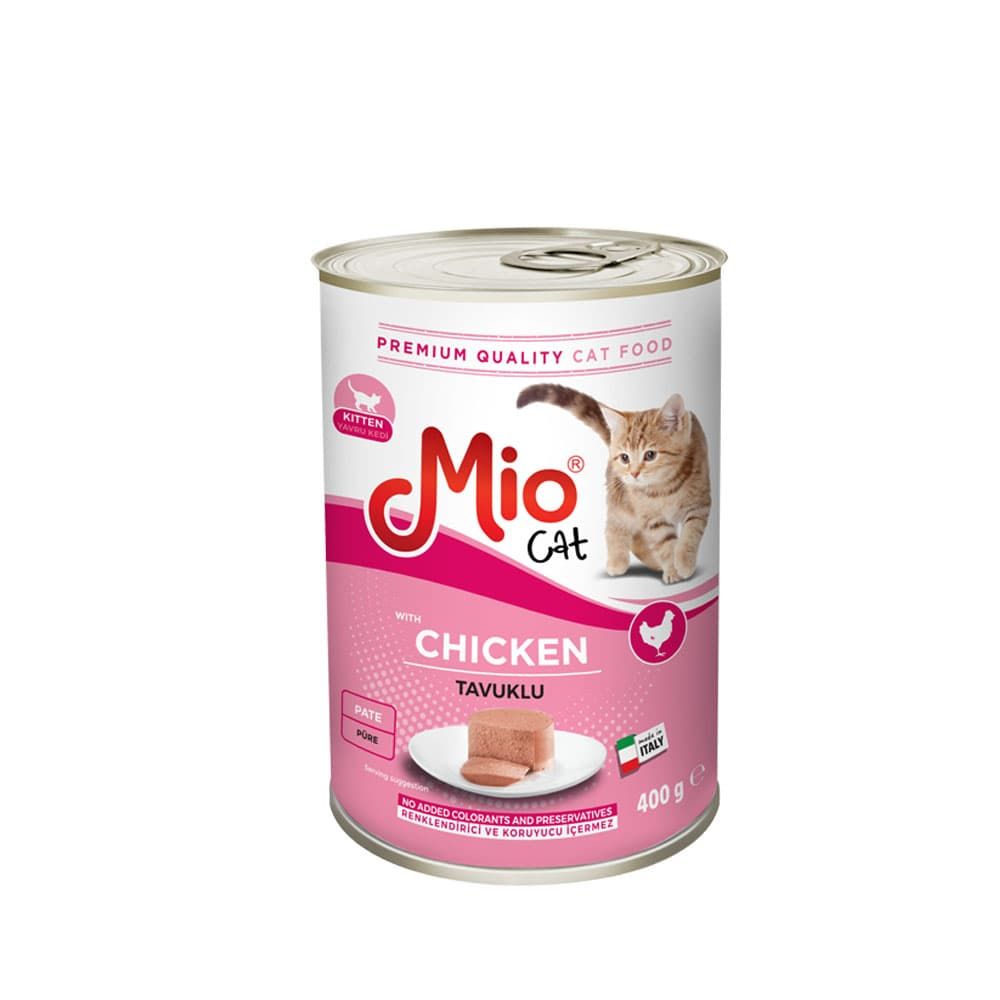 MİO TAVUKLU YAVRU  KEDİ KONSERVE 400 GR 24'LÜ
