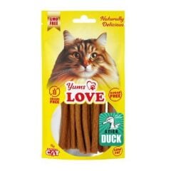 Yums Love Kedi Ödülü Çubuk Ördekli 10 cm 50 gr