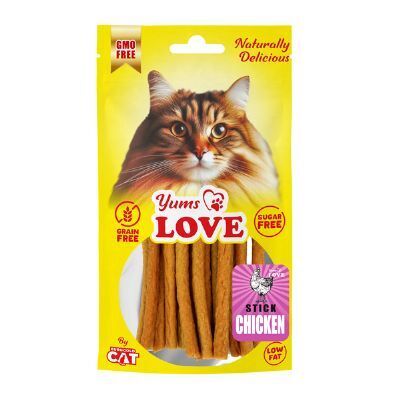 Yums Love Kedi Ödülü Çubuk Tavuklu 10 cm 50 gr
