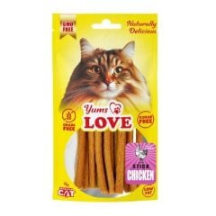 Yums Love Kedi Ödülü Çubuk Tavuklu 10 cm 50 gr