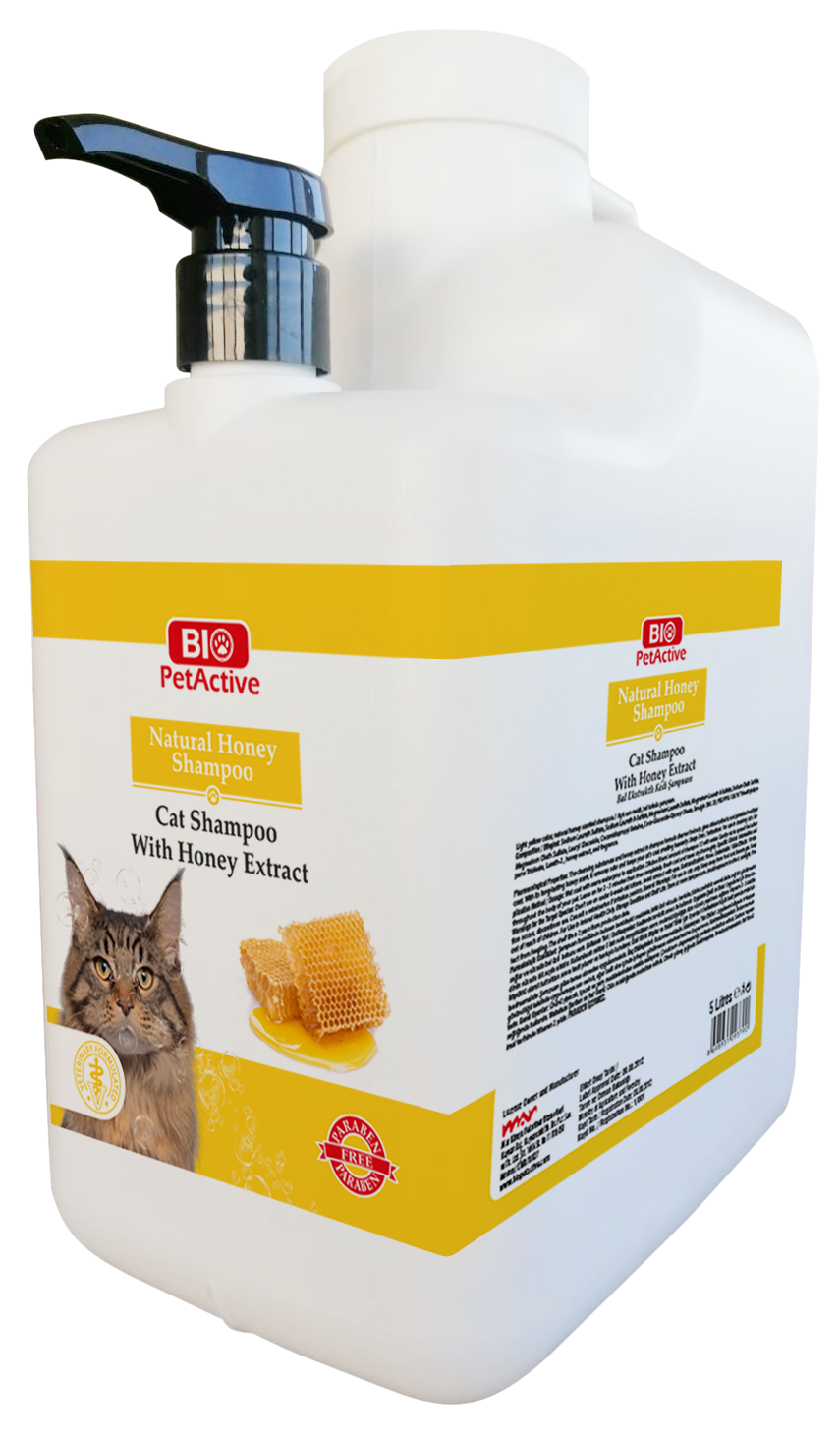 BİO PETACTİVE BAL ÖZLÜ KEDİ ŞAMPUAN 5 LT