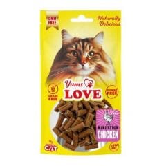 Yums Love Kedi Ödülü Mini Çubuk Tavuklu 2 cm 50 gr