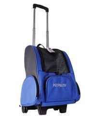 PETPRETTY ÇEKÇEKLİ SIRT ÇANTASI MAVİ