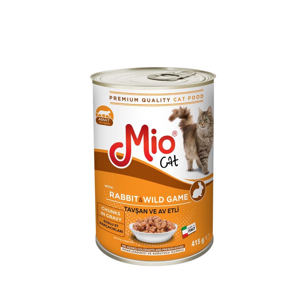 MİO KEDİ KONSERVE TAVŞAN VE AV ETLİ 415 GR 24'LÜ