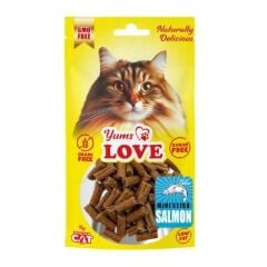 Yums Love Kedi Ödülü Mini Çubuk Somon Balıklı 2 cm 50 gr
