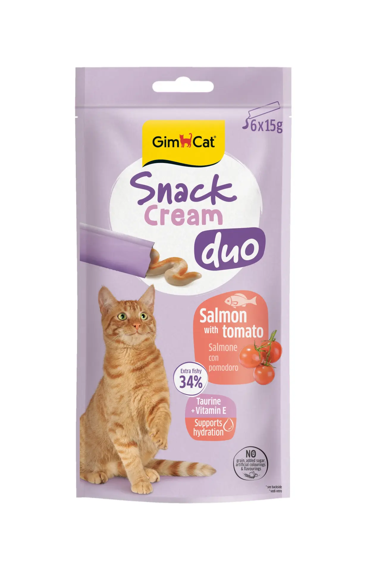 GİMCAT SNACKS CREAM DOU SOMON&DOMATES 6*15 GR