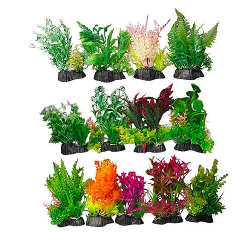 AKVARYUM YAPAY BİTKİ Y-15 CM  G-10-15 CM 6'LI