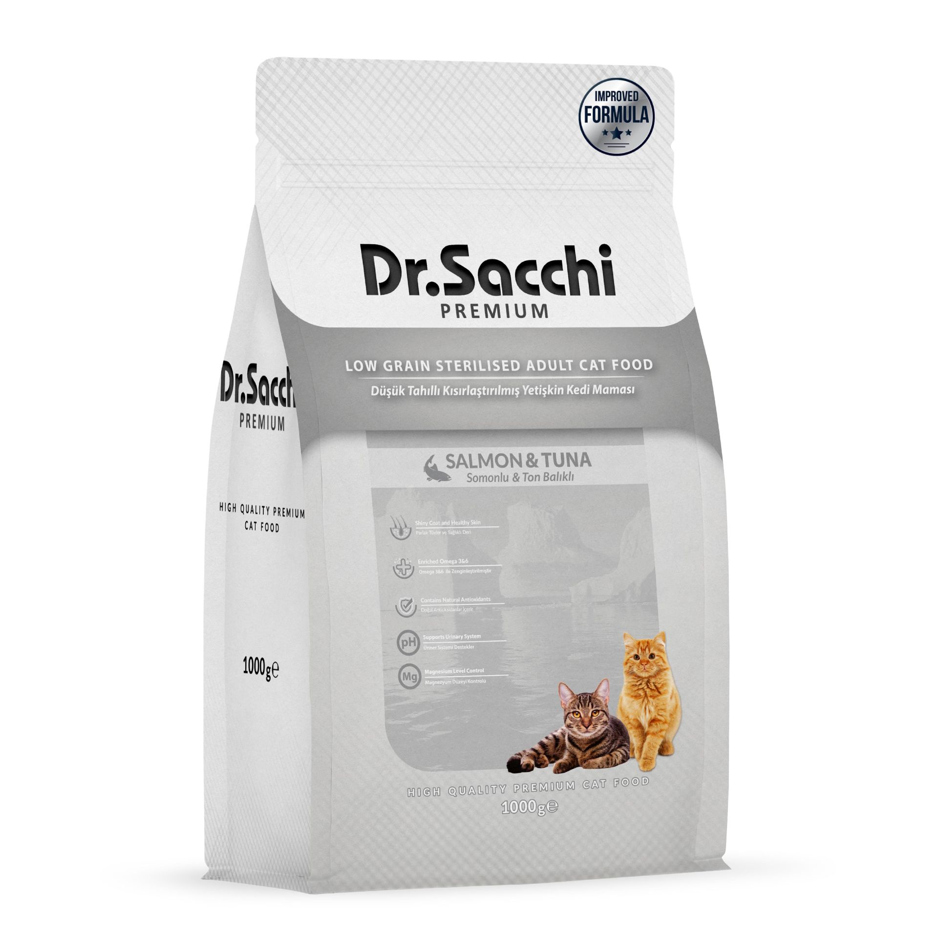 DR SACCHİ KEDİ MAMASI AZ TAHILLI KISIR