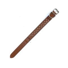 AKSESUARLI DERİ BOYUN TASMA 40*48 CM - M