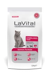 LAVİTAL SOMONLU KISIR YETİŞKİN KEDİ MAMASI 1,5 KG