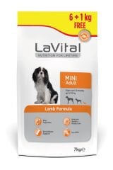 LAVİTAL KUZU ETLİ KÜÇÜK IRK YETİŞKİN KÖPEK MAMASI 6+1 KG HEDİYELİ