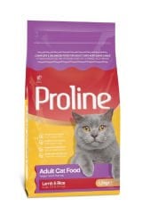 PROLİNE KUZU ETLİ & PİRİNÇLİ YETİŞKİN KEDİ MAMASI