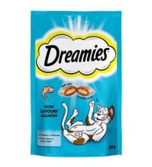 DREAMİES SOMONLU VE KARİDESLİ KEDİ ÖDÜLÜ 55 GR 6'LI