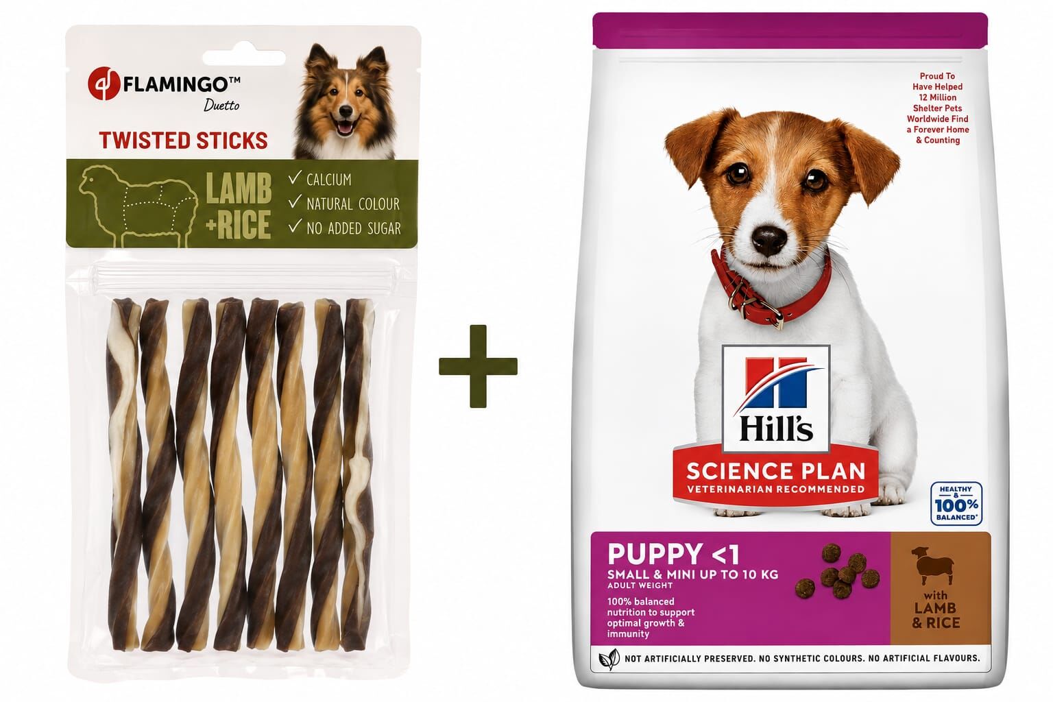 HİLL'S KUZULU&PİRİNÇLİ KÜÇÜK ve MİNİ IRK YAVRU KÖPEK MAMASI 1,5 KG (HEDİYELİ)