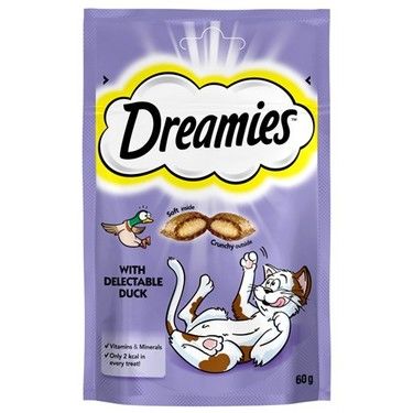 DREAMİES TAVUKLU VE ÖRDEKLİ KEDİ ÖDÜLÜ 55 GR 6'LI