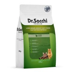 DR SACCHİ KEDİ MAMASI AZ TAHILLI KUZU ETLİ 1 KG