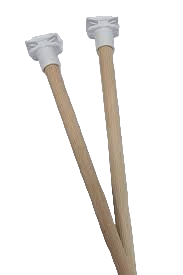 PLASTİK UÇLU TAHTA TÜNEK 25 CM 25'Lİ