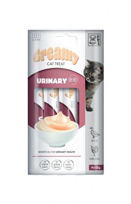 M-PETS URINARY FONKSİYONEL CREAMY KEDİ ÖDÜLÜ 4X15GR