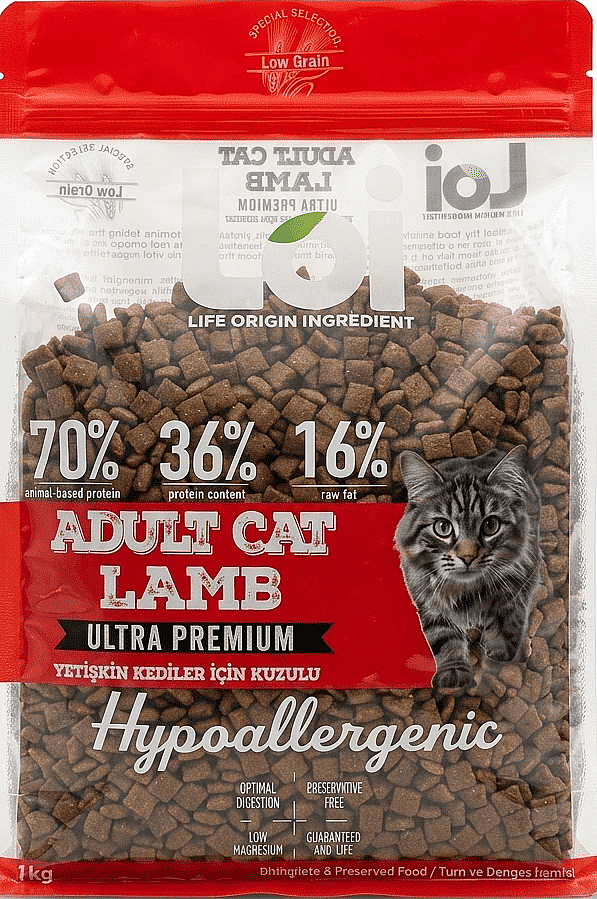 LOI YETİŞKİN KEDİ MAMASI KUZULU 1 KG