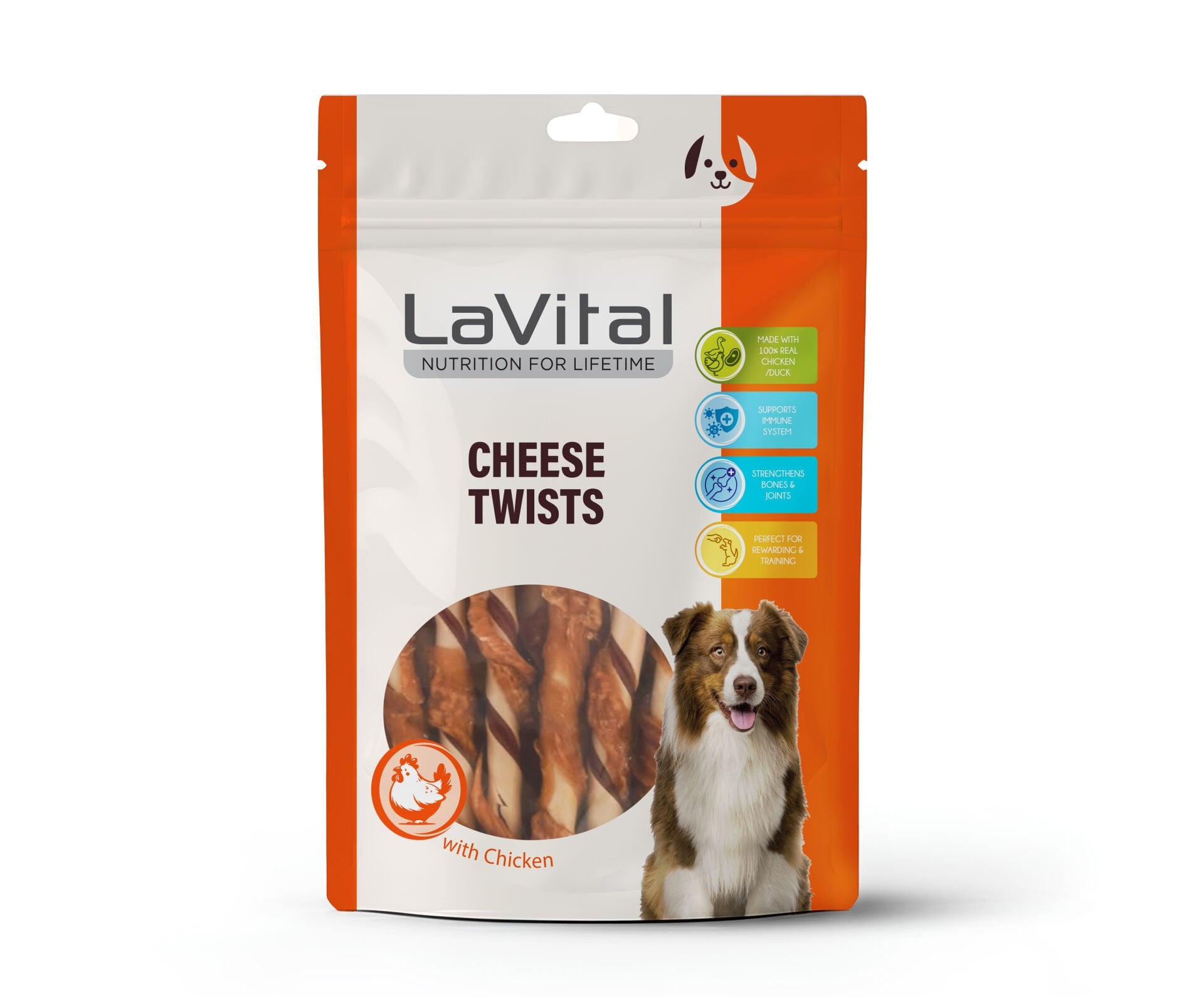 LAVİTAL KÖPEK ÖDÜL TAVUK ve ÖRDEK ETLİ PEYNİRLİ