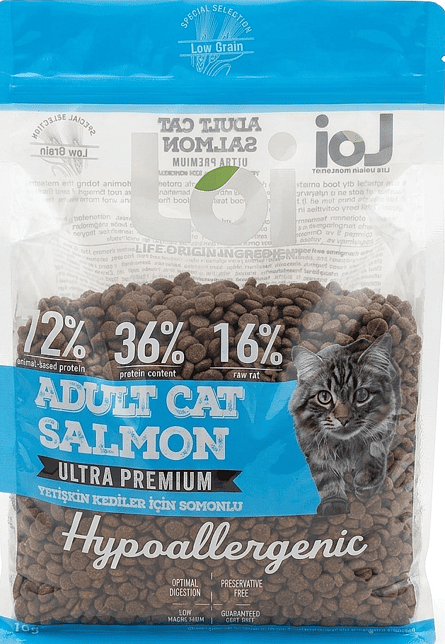 LOI YETİŞKİN SOMONLI KEDİ MAMASI 1 KG