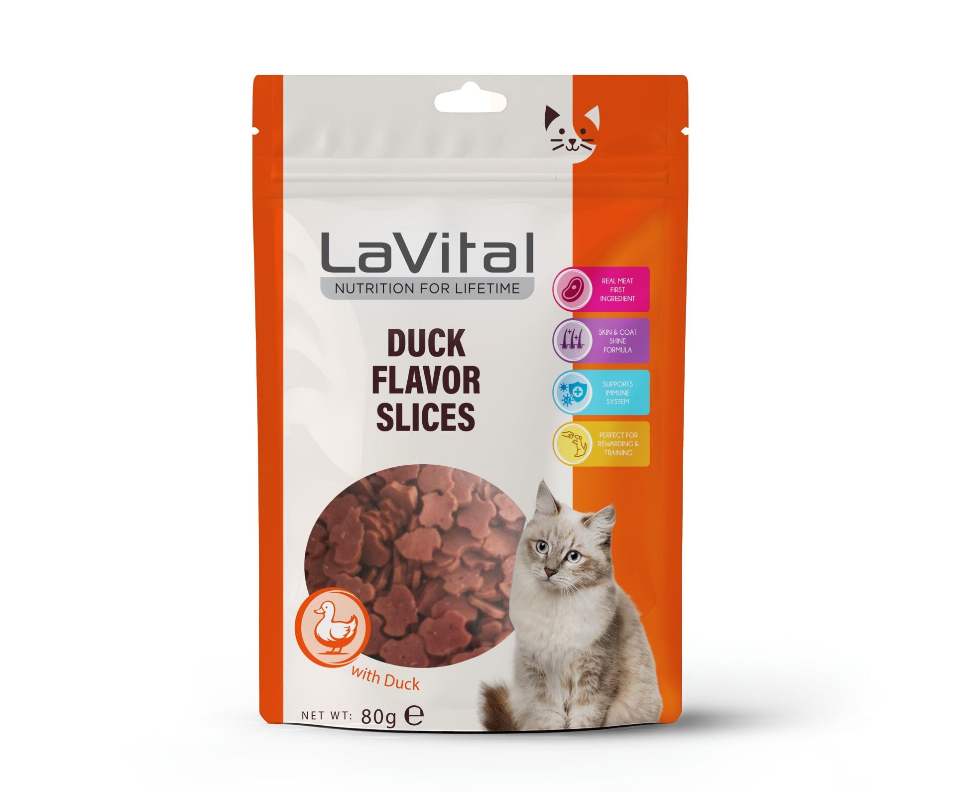 LAVİTAL KEDİ ÖDÜL MAMASI ÖRDEKLİ 80 G