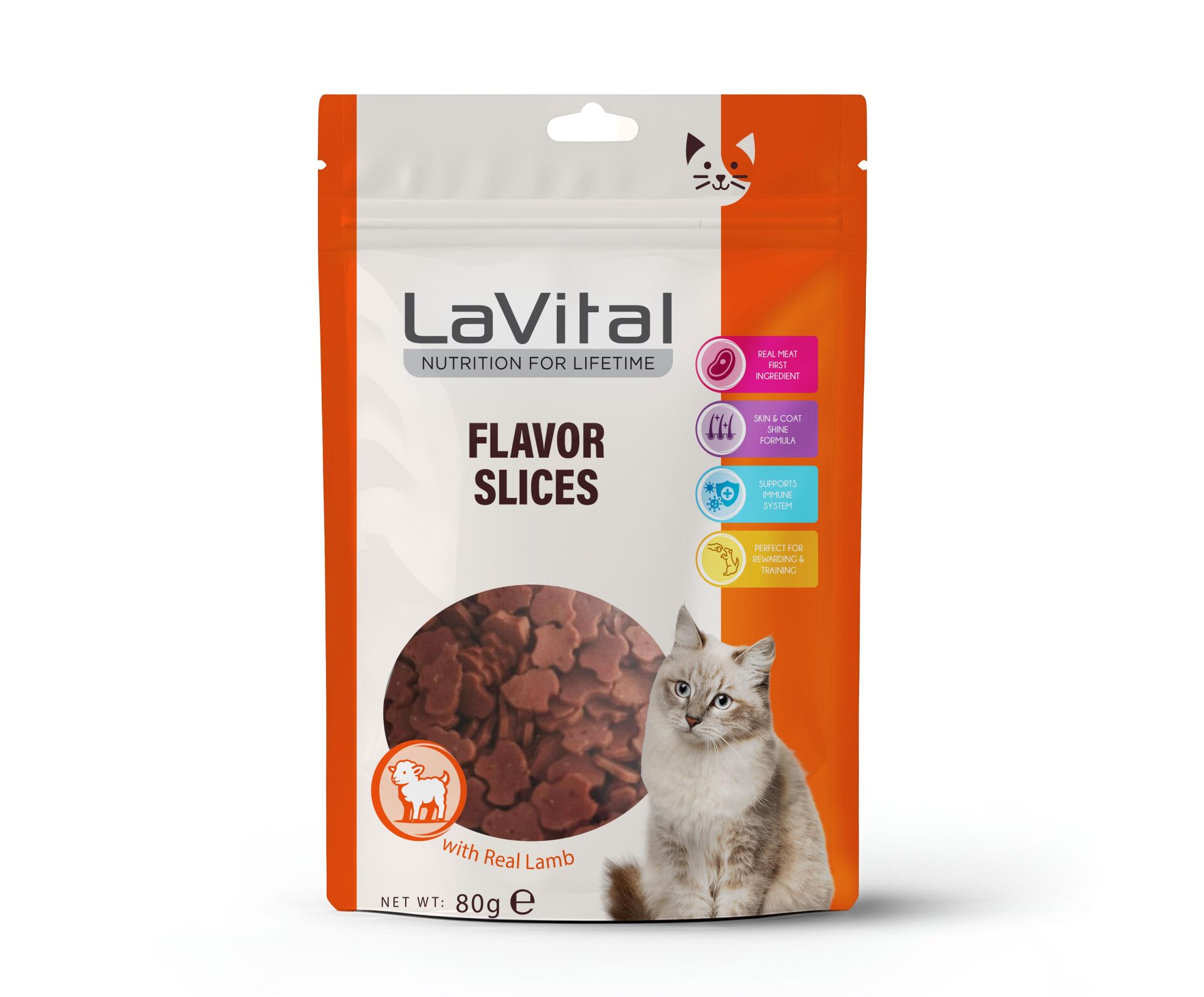 LAVİTAL KEDİ ÖDÜL MAMASI KUZULU 80 G
