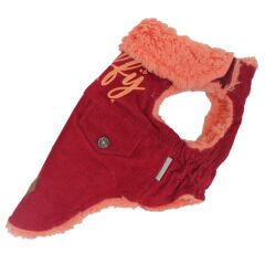 Bordo Fluffy Kadife Yelek