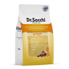 DR SACCHİ KEDİ MAMASI AZ TAHILLI TAVUKLU 1 KG