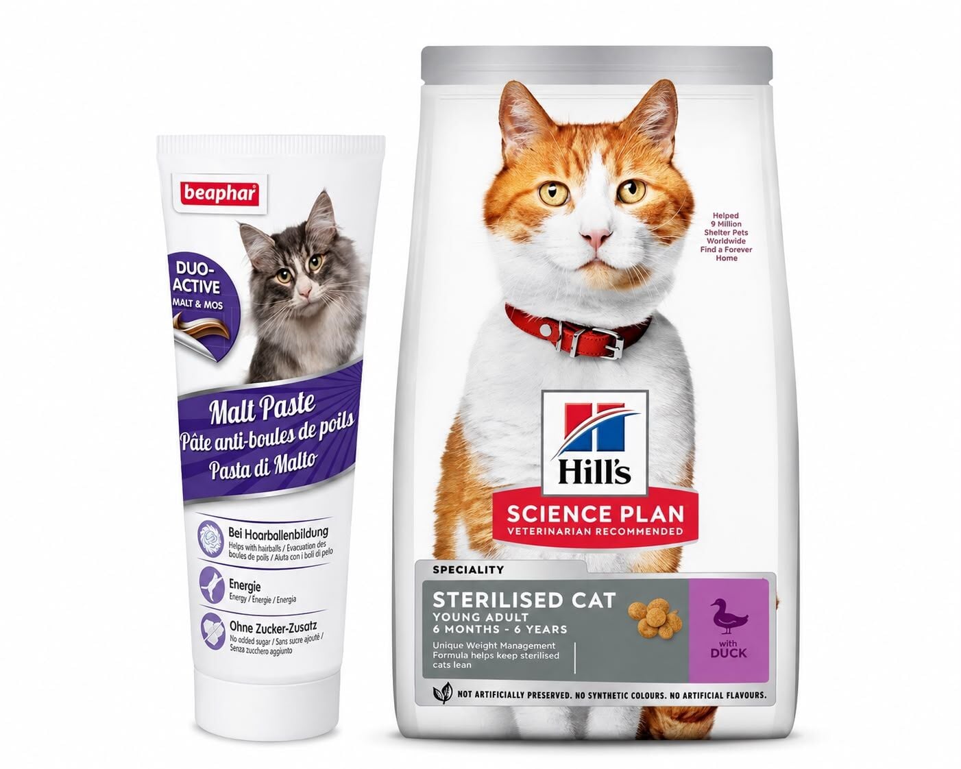 HİLL'S ÖRDEKLİ KISIR YETİŞKİN KEDİ MAMASI 1,5 KG (HEDİYELİ)
