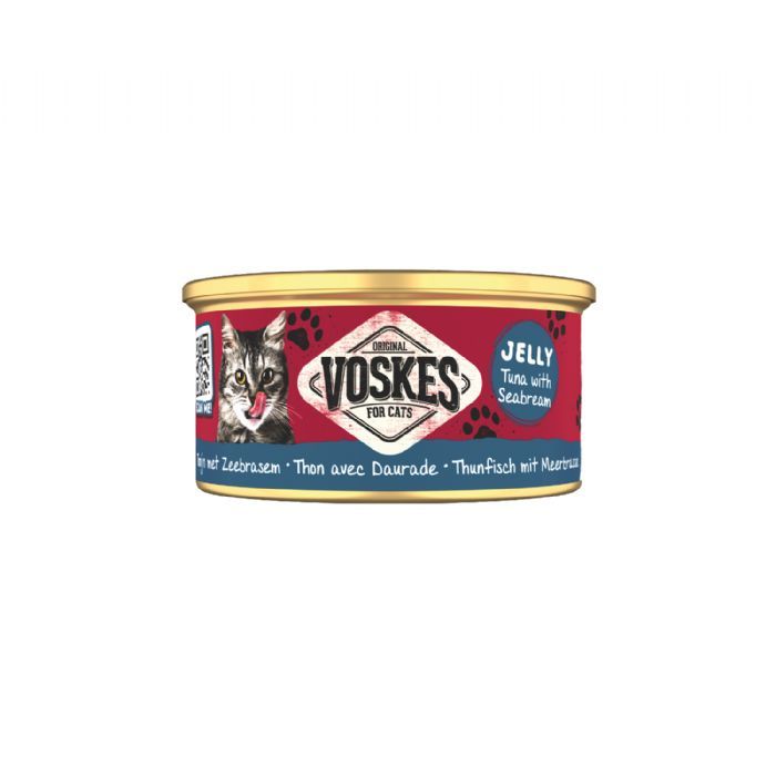 VOSKES TON BALIĞI ve ÇİPURA KEDİ KONSERVESİ 85GR 24LÜ