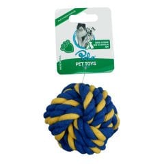 İpli Oyuncak Top Mavi Sari 7,5Cm