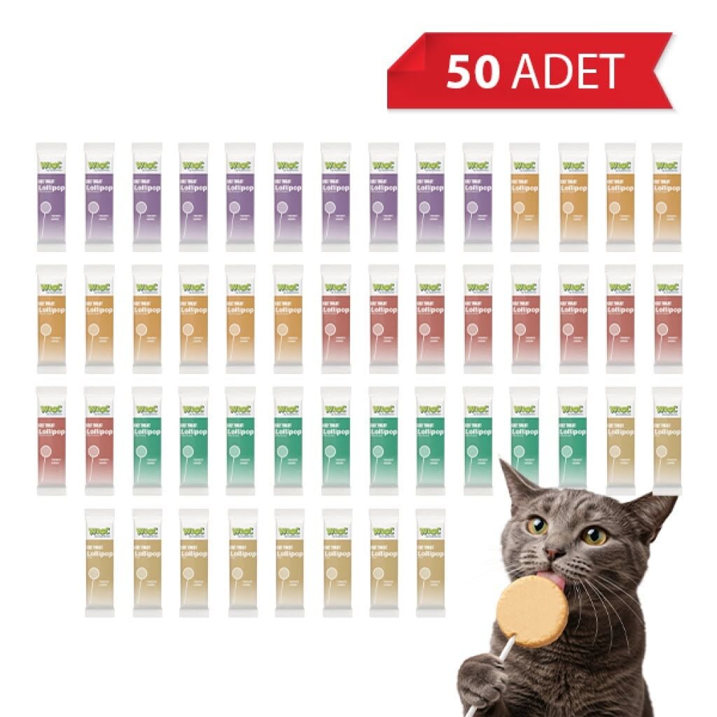 WOOC MİX KEDİ LOLİPOP 50`Lİ